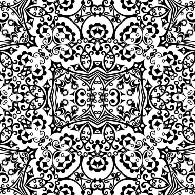 Vektör etnik el süslemeli arkaplan.