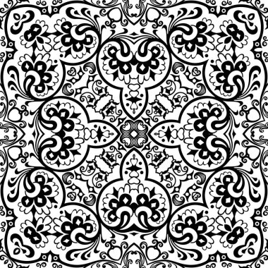 Vektör etnik el süslemeli arkaplan.