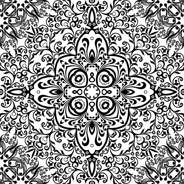 Vektör etnik el süslemeli arkaplan.