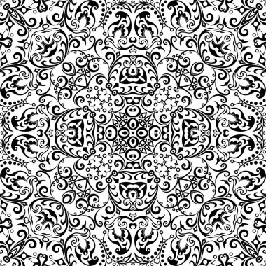 Vektör etnik el süslemeli arkaplan.