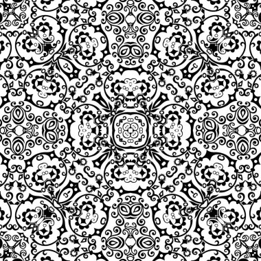 Vektör etnik el süslemeli arkaplan.