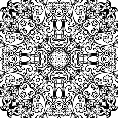 Vektör etnik el süslemeli arkaplan.