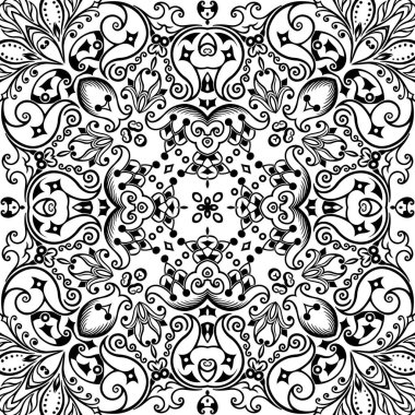 Vektör etnik el süslemeli arkaplan.