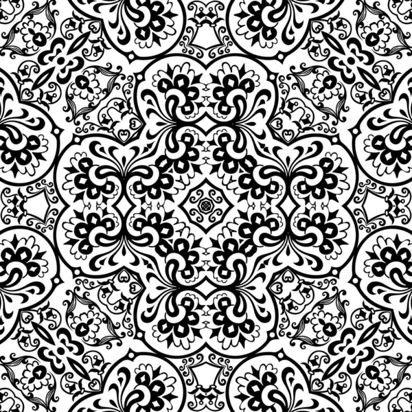 Vector ethnic hand drawn ornamental background. — Stock Vector