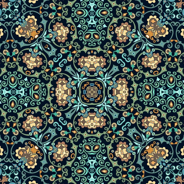 Vector de la naturaleza étnica ornamental fondo — Vector de stock