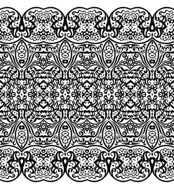 Vektör etnik doğa süs arka planı