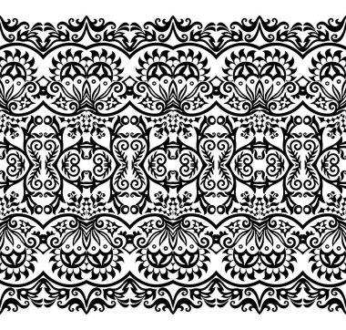 Vektör etnik doğa süs arka planı