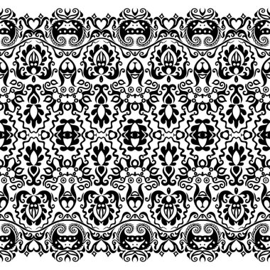 Vektör etnik doğa süs arka planı