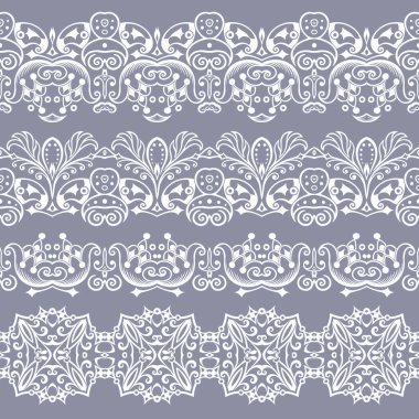 Soyut etnik doğa, kusursuz çizgili sanat çizgileri