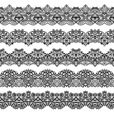 Soyut etnik doğa, kusursuz çizgili sanat çizgileri