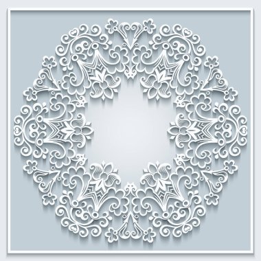 Çiçekli el çizimi vektör kenarı. Çerçeve tasarımı.