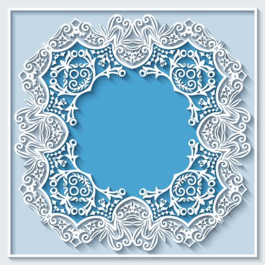 Soyut vektör süslemeli doğa vintage çerçeve.