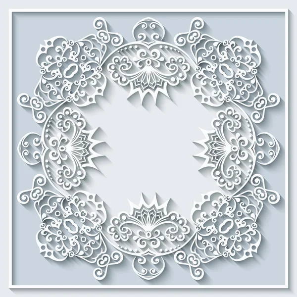 Çiçekli el çizimi vektör kenarı. Çerçeve tasarımı.