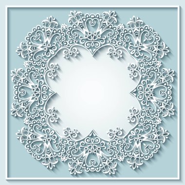 Soyut vektör süslemeli doğa vintage çerçeve.