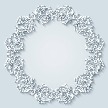 Soyut vektör süslemeli doğa vintage çerçeve.