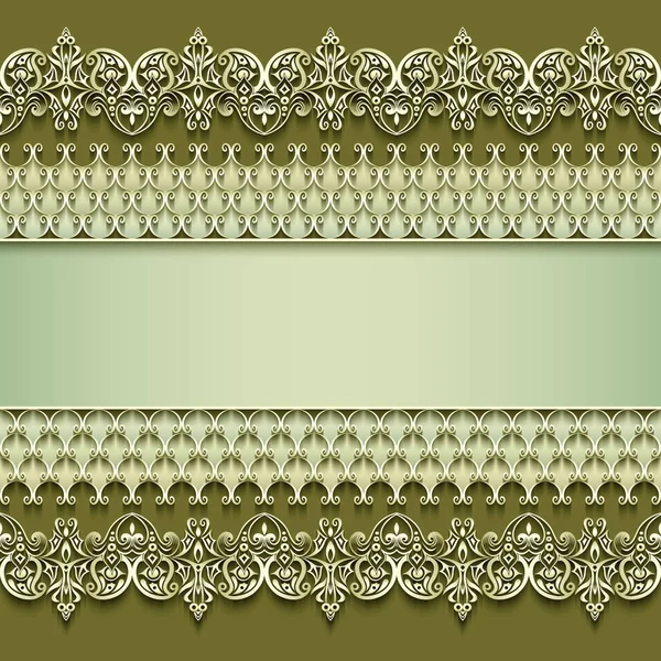 Soyut vektör süslemeli doğa vintage çerçeve.