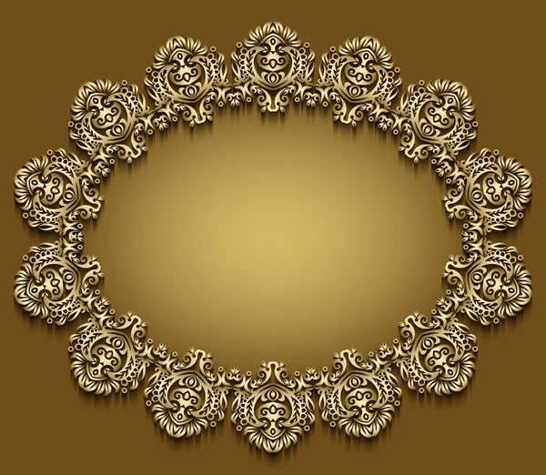 Abstrakter Vektor ornamental Natur Farbe vintage frame. — Stockvektor