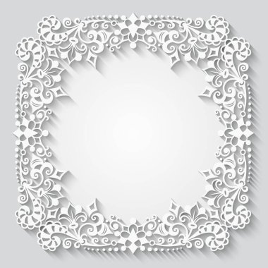 Vektör soyut süsleme doğa vintage çerçeve.