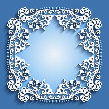 Vektör soyut süsleme doğa vintage çerçeve.