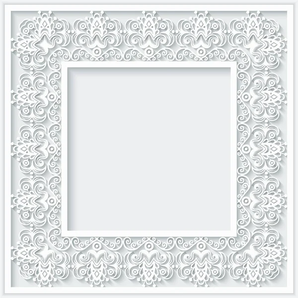 Abstrato vetor ornamental natureza vintage quadro . —  Vetores de Stock