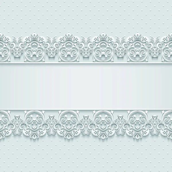 Abstract vector sierlijke natuur vintage frame. — Stockvector