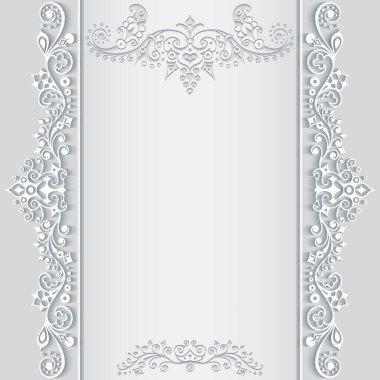 Vektör soyut süsleme doğa vintage çerçeve.