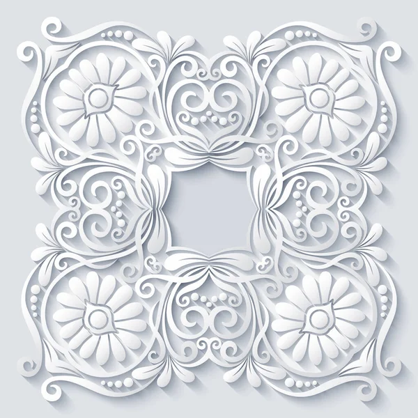 Ilustración vintage de naturaleza ornamental vectorial. — Vector de stock