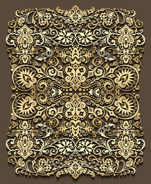 Vector abstracto ornamental naturaleza tarjeta vintage . — Archivo Imágenes Vectoriales