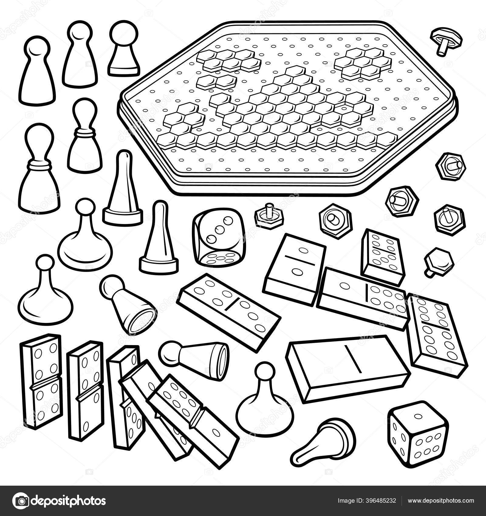 Game doodles. Hand drawing of Game. Stock Vector