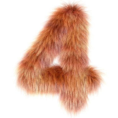 3d Fox yaratıcı çizgi film Komik kürk numarası 4