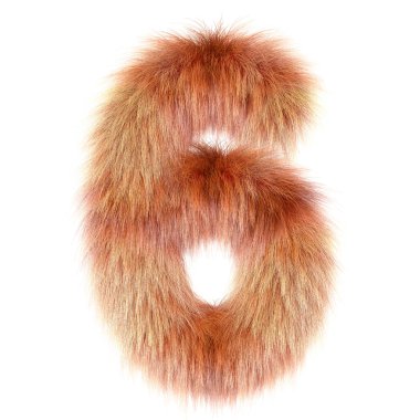 3d Fox yaratıcı çizgi film komik kürk numarası 6