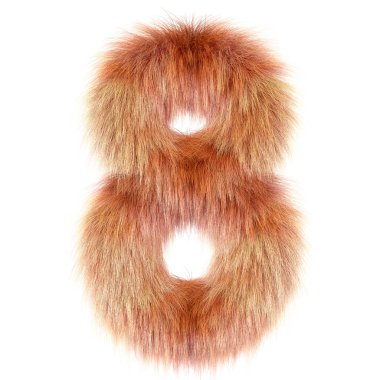 3d Fox yaratıcı çizgi film Komik kürk numara 8