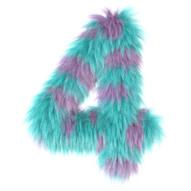 3D çizgi film eğlenceli hayvan kürkü numara 4