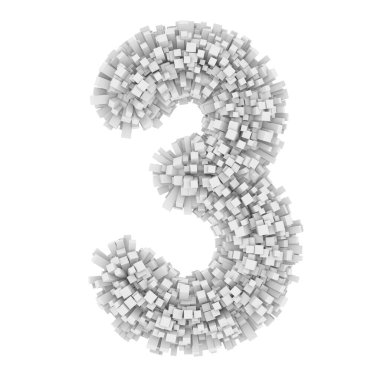 3D Bricks yaratıcı karikatür 3 numara şirin