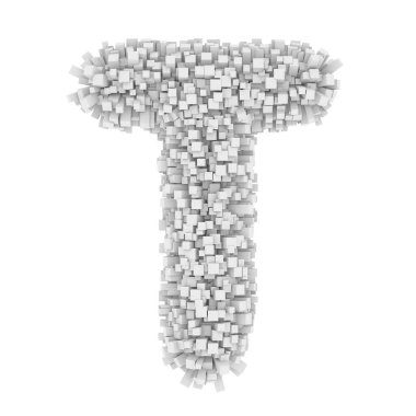 3D Bricks yaratıcı karikatür şirin dekoratif harf T