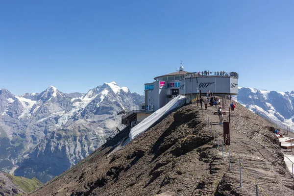 Schilthorn Suiza Agosto 2020 Majestuosa Hermosa Vista Las Montañas Los — Foto de Stock