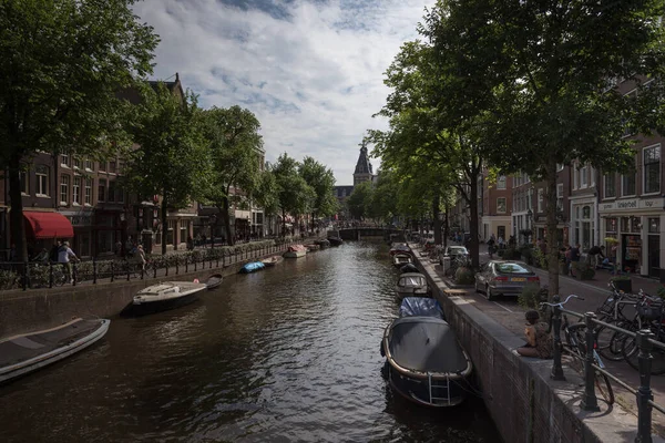 Spare Time Amsterdam Canals Netherlands — Stock Photo, Image