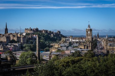 İskoçya, Calton Hill 'den Edinburgh silueti