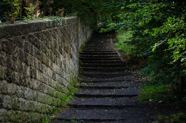 Tangga Sampai Calton Hill Edinburgh Skotlandia — Stok Foto