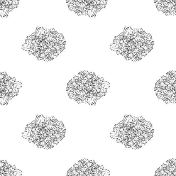 Seamless modeli. Çiçek, dal çiçek mürekkep kroki ile bitki. Şablon için bir kartvizit, afiş, poster, defter, davet, renkli kitap