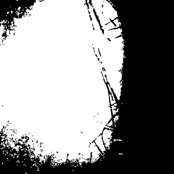 Grunge texturas negras sobre fondo blanco — Vector de stock