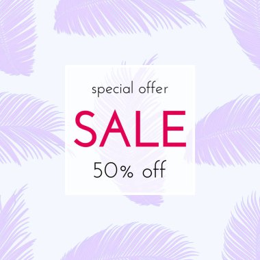 Satılık çiçek kartı. Avuç içi dalı mürekkep çizimi