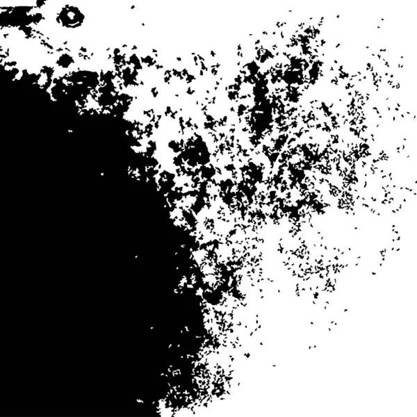 Grunge zwarte texturen op witte achtergrond. — Stockvector