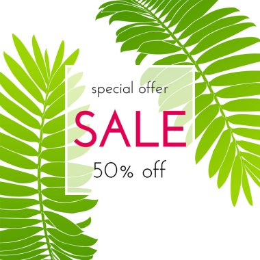 Satılık çiçek kartı. Avuç içi dalı mürekkep çizimi.