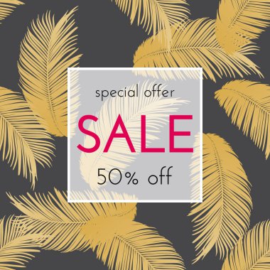 Çiçek kartı satışı. El falı mürekkebi skeci. Pankart, alışveriş, indirim ve davetiye için moda baskısı. Sosyal medya şablon tasarımınız için vektör illüstrasyonu