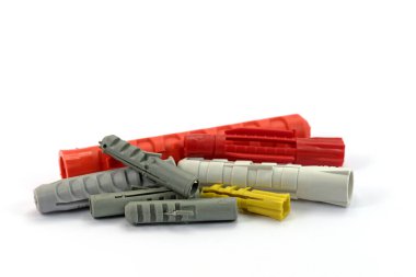 Beyaz arkaplan önünde plastik panel