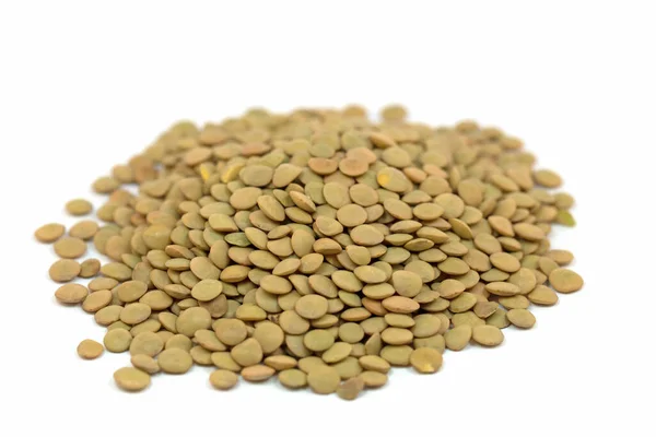 Lentils Isolated White Background — Stock Photo, Image