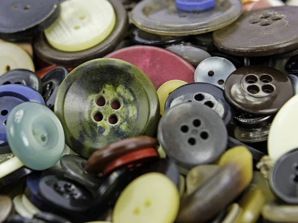 Lot Old Clothes Buttons Royalty Free Stock Photos