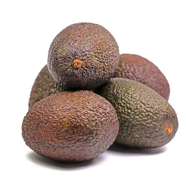 Avocado Geïsoleerd Tegen Een Witte Achtergrond — Stockfoto