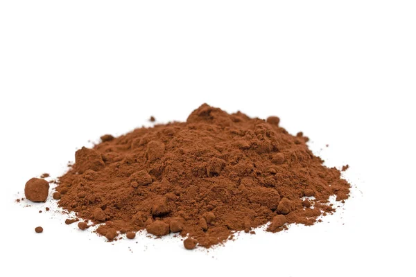 Cocoa Powder Isolated White Background — Stock Photo, Image